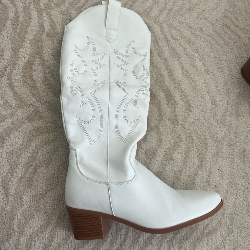 White cowboy boots